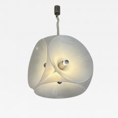 Carlo Nason Murano Glass Metal Pendant Light by Carlo Nason for Mazzega Italy 1970s - 2163331