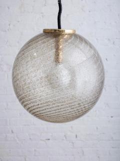 Carlo Nason Murano Gold Swirl Glass Globe Pendant Light - 3573201