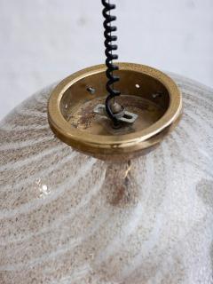 Carlo Nason Murano Gold Swirl Glass Globe Pendant Light - 3573207