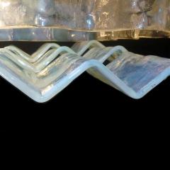 Carlo Nason Pair of Large Murano Glass Ceiling Lights by Carlo Nason for Mazzega 1970s - 1489559