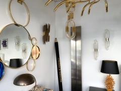 Carlo Nason Pair of Torpedo Sconces by Carlo Nason for Mazzega Murano Italy 1970s - 1125468