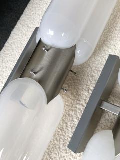 Carlo Nason Pair of Torpedo Sconces by Carlo Nason for Mazzega Murano Italy 1970s - 1125470