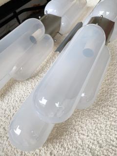 Carlo Nason Pair of Torpedo Sconces by Carlo Nason for Mazzega Murano Italy 1970s - 1125472