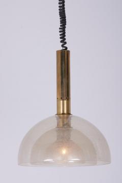 Carlo Nason Pendant Lamp with Pulegoso Glass by Carlo Nason for Mazzega Italy - 1209068