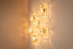 Carlo Nason Set of Six LP257 Wall Lamps by Carlo Nason for Mazzega Italy 1970s - 4360671