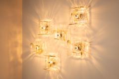 Carlo Nason Set of Six LP257 Wall Lamps by Carlo Nason for Mazzega Italy 1970s - 4360678