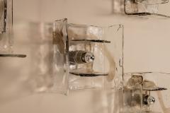 Carlo Nason Set of Six LP257 Wall Lamps by Carlo Nason for Mazzega Italy 1970s - 4360687