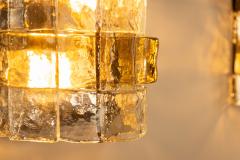 Carlo Nason Three LP277 Wall Lamps by Carlo Nason in Tobacco and Crystal Glass for Mazzega - 4473707