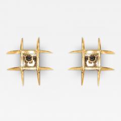 Carlo Nason Two Wall Appliques Model LP 254 by Carlo Nason for Mazzega Italy 1970s - 3985455