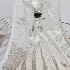 Carlo Nason White and Clear Murano Glass Pendant by Carlo Nason for Mazzega 2 Available  - 4230872