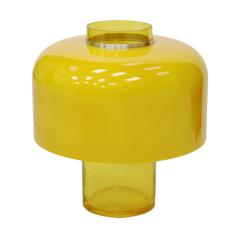 Carlo Nason Yellow Glass Rounded Table Lamp Mod Lt 226 Designed by Carlo Nason - 4415803