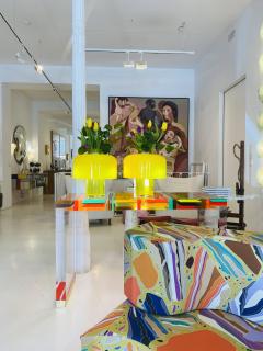 Carlo Nason Yellow Glass Rounded Table Lamp Mod Lt 226 Designed by Carlo Nason - 4415873