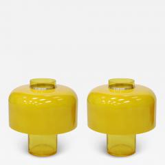Carlo Nason Yellow Glass Rounded Table Lamp Mod Lt 226 Designed by Carlo Nason - 4419410