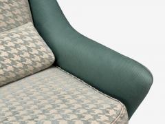 Carlo Pagani Carlo Pagani attr Fabric Wood Lounge Chairs Italy 1950s - 4346662