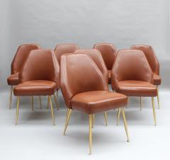 Carlo Pagani Set of 8 Fine 1950s Dining Campanula Chairs by Carlo Pagani for Arflex - 3494851