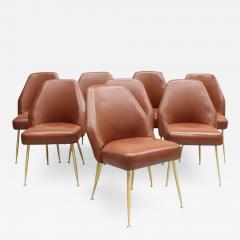 Carlo Pagani Set of 8 Fine 1950s Dining Campanula Chairs by Carlo Pagani for Arflex - 3496453