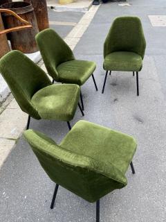 Carlo Pagani Set of four Campanula Chairs by Carlo Pagani for Arflex Italy 1950s - 2763123