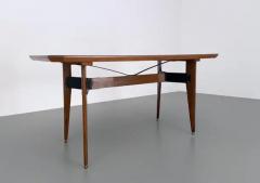 Carlo Ratti Carlo Ratti Dining Table in Wood and Metal Italy 1960s - 3653611