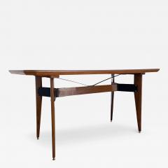 Carlo Ratti Carlo Ratti Dining Table in Wood and Metal Italy 1960s - 3658611