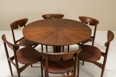 Carlo Ratti Carlo Ratti Round Dining Table Made by Lissoni Italy 1950s - 3026613
