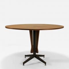 Carlo Ratti Carlo Ratti Round Dining Table Made by Lissoni Italy 1950s - 3033870