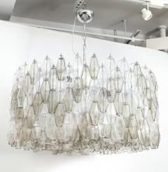 Carlo Scarpa Carlo Scarpa Smoke Clear Polyhedral Chandelier - 4419122