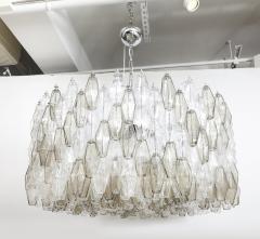 Carlo Scarpa Carlo Scarpa Smoke Clear Polyhedral Chandelier - 4419125