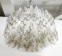 Carlo Scarpa Carlo Scarpa Smoke Clear Polyhedral Chandelier - 4419131