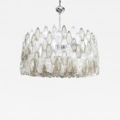 Carlo Scarpa Carlo Scarpa Smoke Clear Polyhedral Chandelier - 4419586