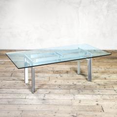 Carlo Scarpa Carlo Scarpa Table Mod Doge Steel and Crystal 60 - 3383618