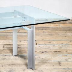 Carlo Scarpa Carlo Scarpa Table Mod Doge Steel and Crystal 60 - 3383619