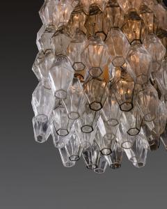 Carlo Scarpa Carlo Scarpa Venini custom made Poliedri glass chandelier Italy 1977 - 2905058