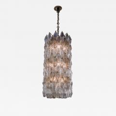 Carlo Scarpa Carlo Scarpa Venini custom made Poliedri glass chandelier Italy 1977 - 2906183