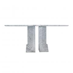 Carlo Scarpa Carlo Scarpa for Simon Modern Carrara Marble Oval Samo Italian Table 1970s - 955160