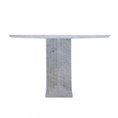 Carlo Scarpa Carlo Scarpa for Simon Modern Carrara Marble Oval Samo Italian Table 1970s - 955161