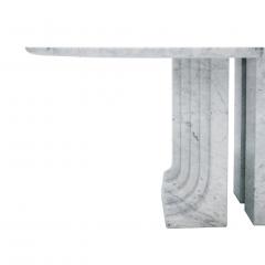 Carlo Scarpa Carlo Scarpa for Simon Modern Carrara Marble Oval Samo Italian Table 1970s - 955164