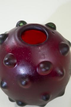 Carlo Scarpa Carlo Scarpa for Venini Murano Glass Vase from the Corrosi Series - 4373819