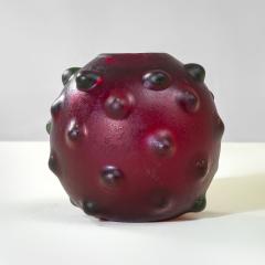 Carlo Scarpa Carlo Scarpa for Venini Murano Glass Vase from the Corrosi Series - 4373823