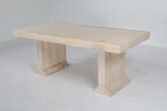 Carlo Scarpa Carlo Scarpa style travertine table or writing desk 1970s - 1311570