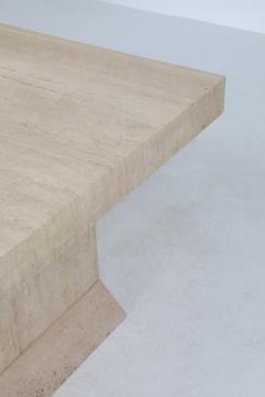 Carlo Scarpa Carlo Scarpa style travertine table or writing desk 1970s - 1311576