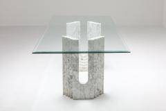 Carlo Scarpa Carrara White Marble Dining Table Scarpa 1970s - 1450463