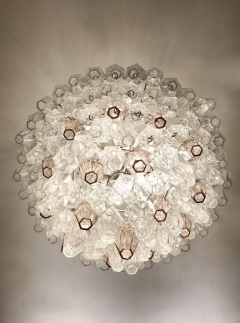 Carlo Scarpa Mid Century Murano Glass Chandelier Polyhedr by Carlo Scarpa Italy 1950s - 3417335