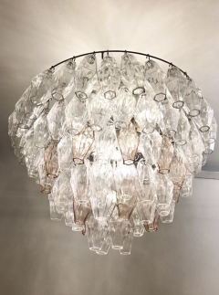 Carlo Scarpa Mid Century Murano Glass Chandelier Polyhedr by Carlo Scarpa Italy 1950s - 3417336