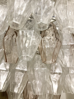 Carlo Scarpa Mid Century Murano Glass Chandelier Polyhedr by Carlo Scarpa Italy 1950s - 3417338