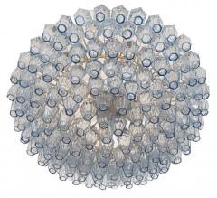 Carlo Scarpa Original Blue Glass Poliedri Chandelier by Carlo Scarpa for Venini Italy c1960 - 3654754