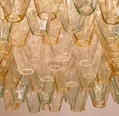 Carlo Scarpa Original Glass Poliedri Chandelier by Carlo Scarpa for Venini Italy c 1960 - 4343996