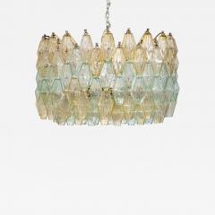 Carlo Scarpa Original Glass Poliedri Chandelier by Carlo Scarpa for Venini Italy c 1960 - 4344884