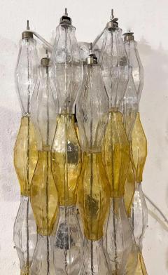 Carlo Scarpa Pair of Murano Glass Poliedri Wall Sconces by Carlo Scarpa for Venini 1960s - 4485683