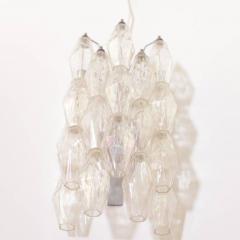 Carlo Scarpa Pair of Murano Glass Polyhedral Pearl Sconces or Wall Lamps by Venini - 551271