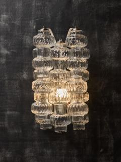 Carlo Scarpa Pair of Murano Glass Wall Sconces by Carlo Scarpa - 3573060